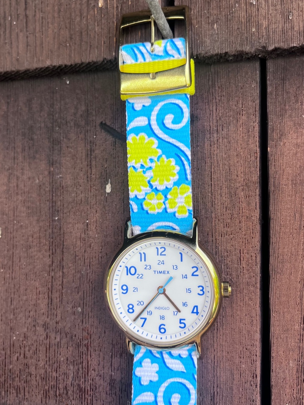 Timex Weekender Beachy blue fabric watch band • NEW!